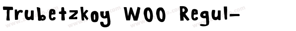 Trubetzkoy W00 Regul字体转换